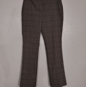 Ann Taylor Factory Brown Burgundy Plaid Pant CURVY
